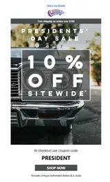 ClassicCarStereos.com coupon verification screenshot