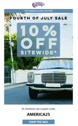 ClassicCarStereos.com coupon verification screenshot