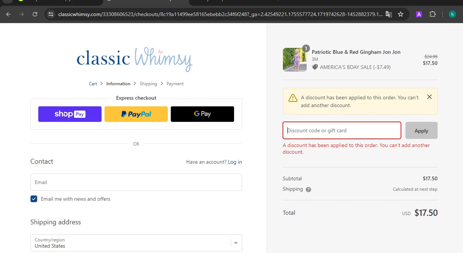 Classic Whimsy Discount Codes 15 Off October 2024