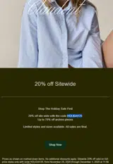 HOLIDAY25 coupon verification screenshot