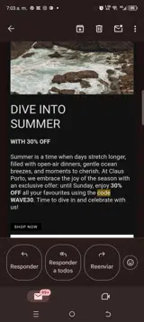 Claus Porto coupon verification screenshot