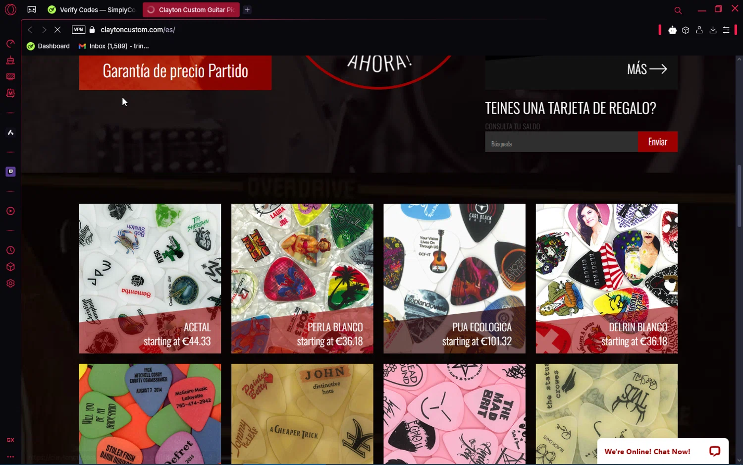 Clayton Custom promo code screenshot showing code rock15 applied at Clayton Custom checkout page. Uploaded by SimplyCodes community member jakeperro on Apr 9, 2025