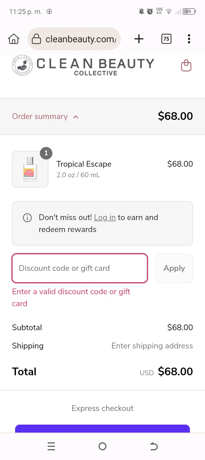 Clean Beauty promo code screenshot showing code MDW20 applied at Clean Beauty checkout page. Uploaded by SimplyCodes community member BonusChaser4306 on Jun 12, 2025