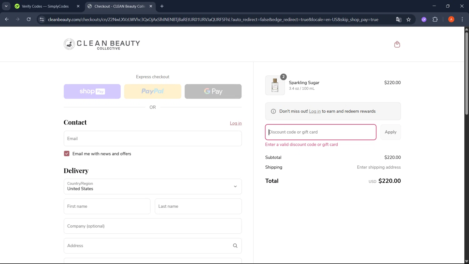 Clean Beauty promo code screenshot showing code DAD20 applied at Clean Beauty checkout page. Uploaded by SimplyCodes community member GoldChaser2970 on Jun 12, 2025