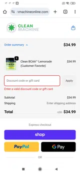 PLANT10 coupon verification screenshot