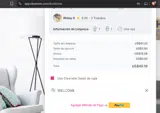 WELCOME coupon verification screenshot