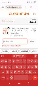 OFFERONTHELAP coupon verification screenshot