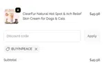 BUYINPEACE coupon verification screenshot
