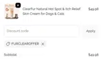 FURCLEAROFFER coupon verification screenshot