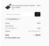 YOGISHAMBHALA coupon verification screenshot