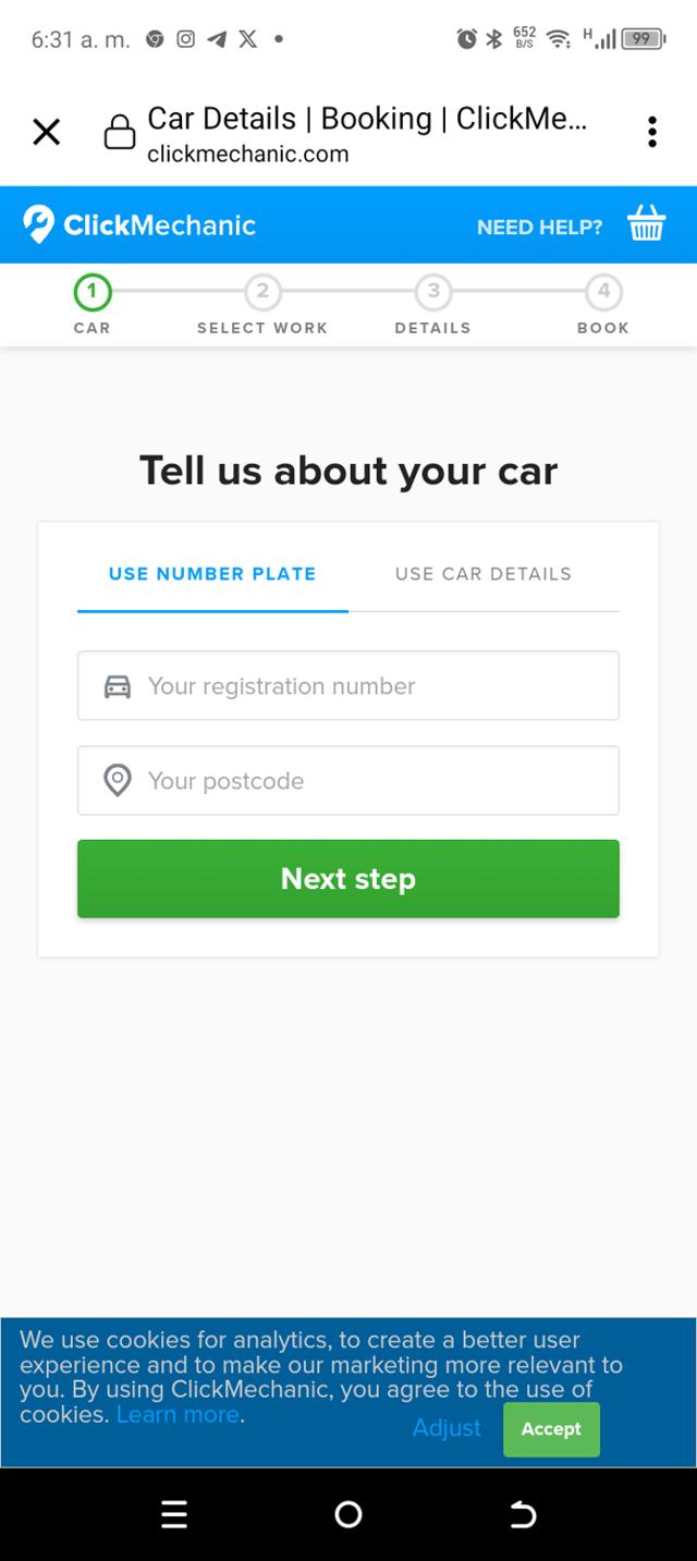 ClickMechanic checkout page showing ClickMechanic promo code box | Screenshot taken by SimplyCodes community member on Dec 15, 2024