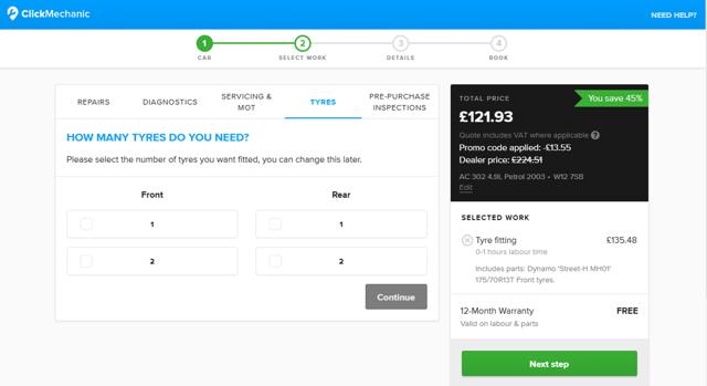 ClickMechanic checkout page showing ClickMechanic promo code box | Screenshot taken by SimplyCodes community member on Nov 7, 2024