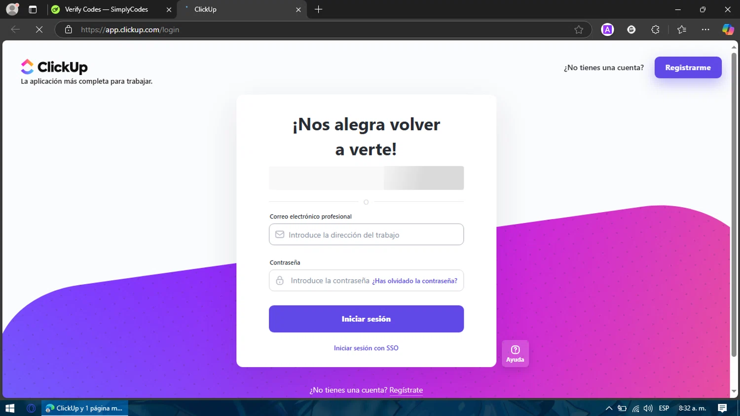 ClickUp checkout page showing ClickUp promo code box | Screenshot taken by SimplyCodes community member on Jan 27, 2025