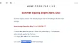 SUMMERSIPS coupon verification screenshot