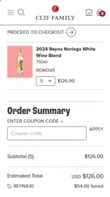 REYNA30 coupon verification screenshot