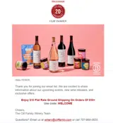 WELCOME coupon verification screenshot