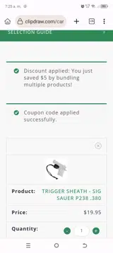 take10 coupon verification screenshot