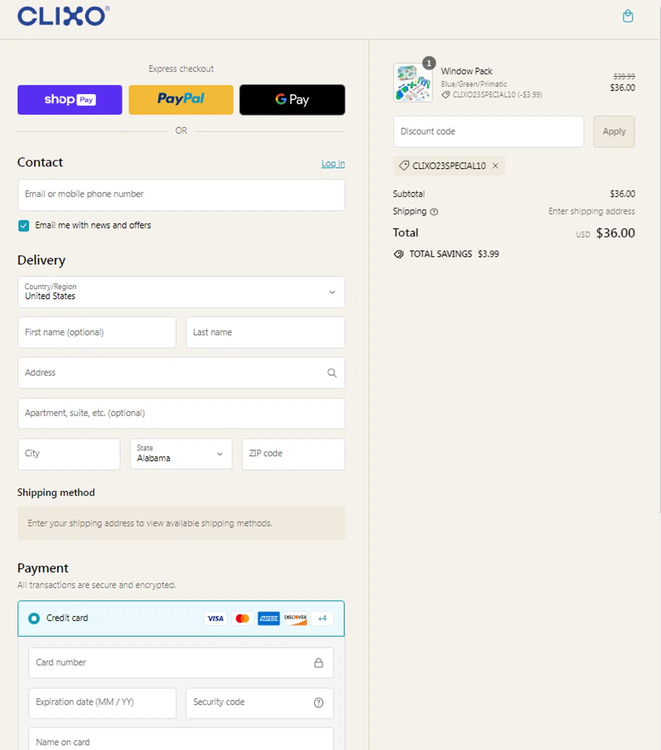 where to use CmdStore promo code box