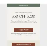 50D coupon verification screenshot