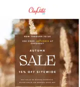 AUTUMN15 coupon verification screenshot