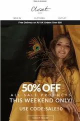 SALE50 coupon verification screenshot