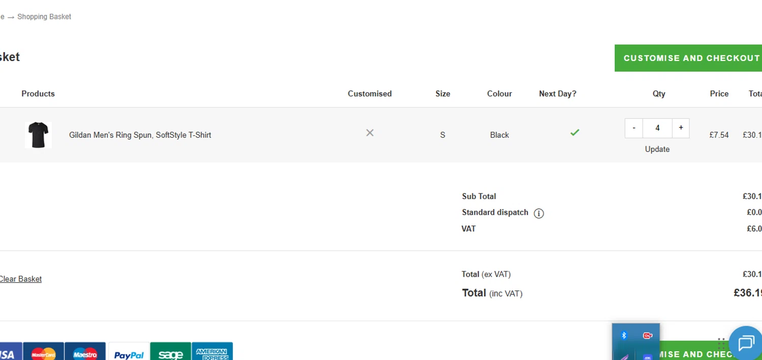 Clothes2Order discount code screenshot showing code RUSSELL25 applied at Clothes2Order checkout page. Uploaded by SimplyCodes community member Sarabiao on Nov 15, 2025