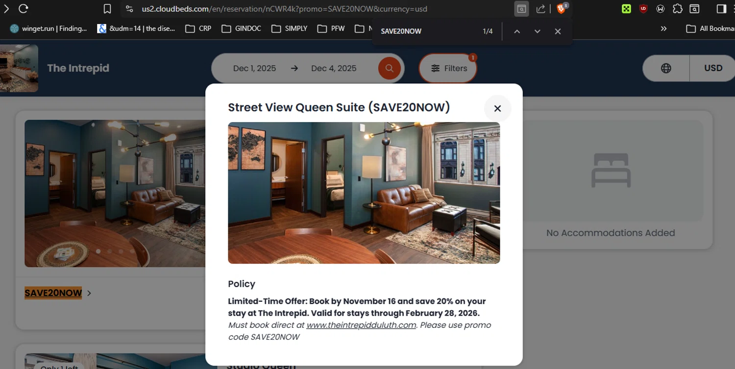 Cloudbeds promo code screenshot showing code SAVE20NOW applied at Cloudbeds checkout page. Uploaded by SimplyCodes community member RickhiK on Nov 12, 2025