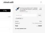 Cloud Cafe coupon verification screenshot