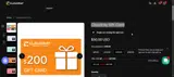 GIFT200 coupon verification screenshot
