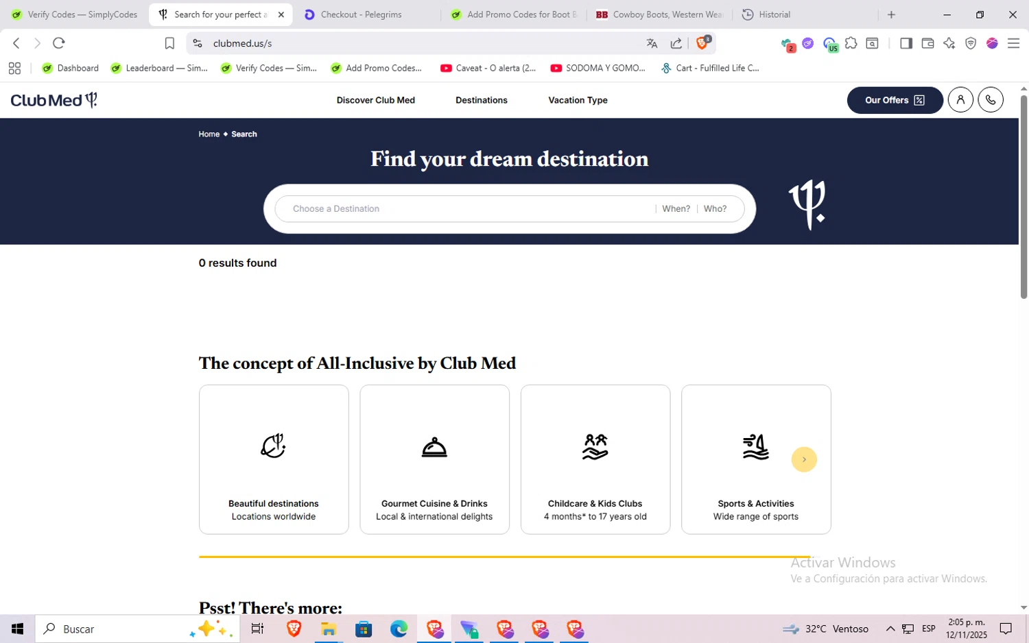 Club Med promo code screenshot showing code 11.11 applied at Club Med checkout page. Uploaded by SimplyCodes community member Rayyyyyy on Nov 12, 2025