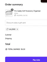 VALSPAR coupon verification screenshot