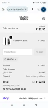 ADDZM coupon verification screenshot