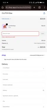 ES6T3SH0D coupon verification screenshot