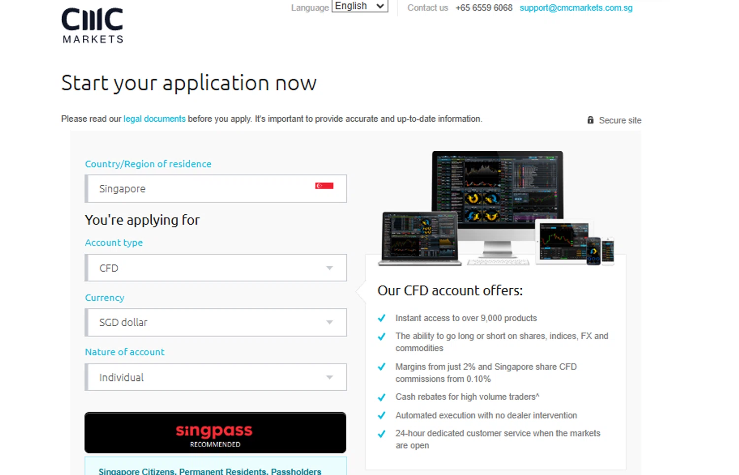 CMC Markets promo code screenshot showing code 322585 applied at CMC Markets checkout page. Uploaded by SimplyCodes community member SimplyCVerlie on Feb 15, 2025