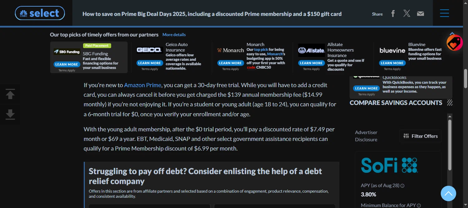 CNBC promo code screenshot showing code CNBC50 applied at CNBC checkout page. Uploaded by SimplyCodes community member 111111 on Oct 8, 2025