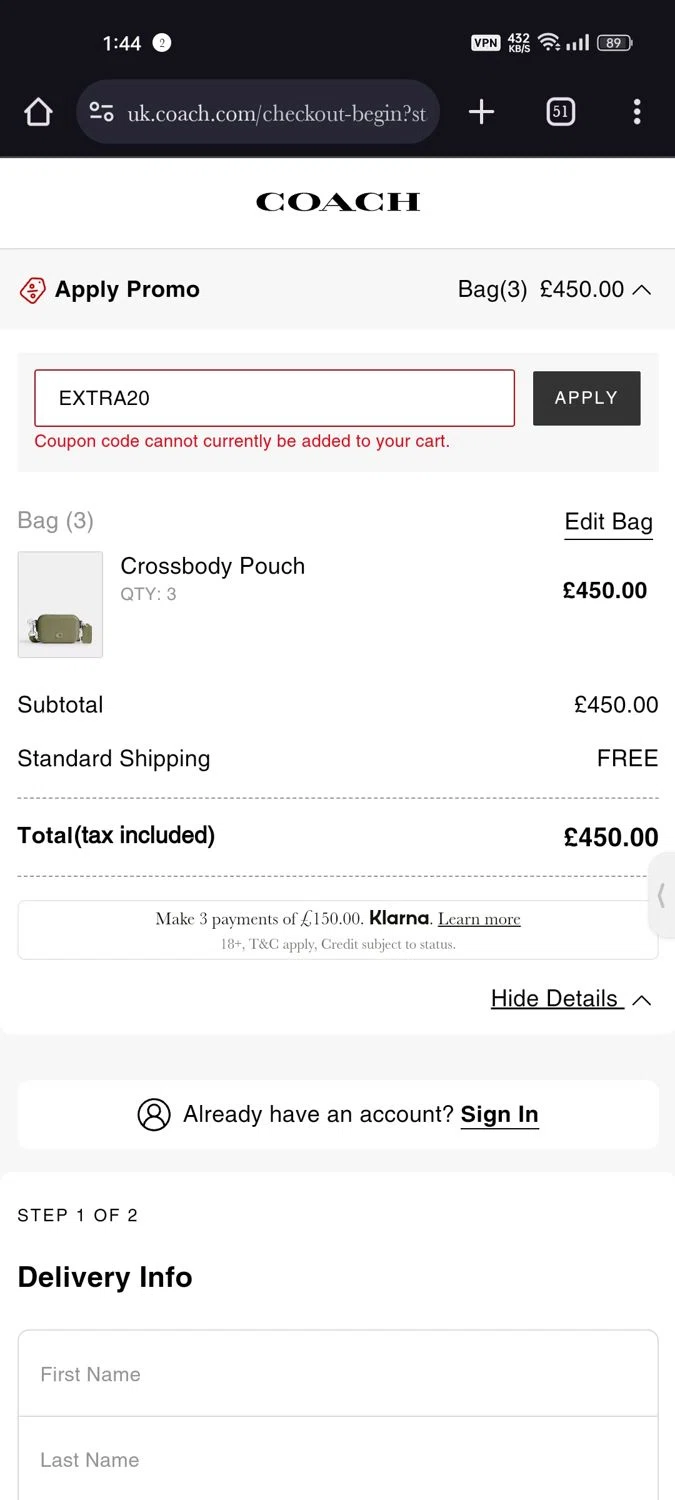 Coach Promo Codes 20 Off January 2024