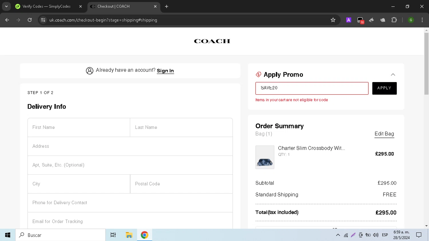 Coach Promo Codes 20 Off June 2024