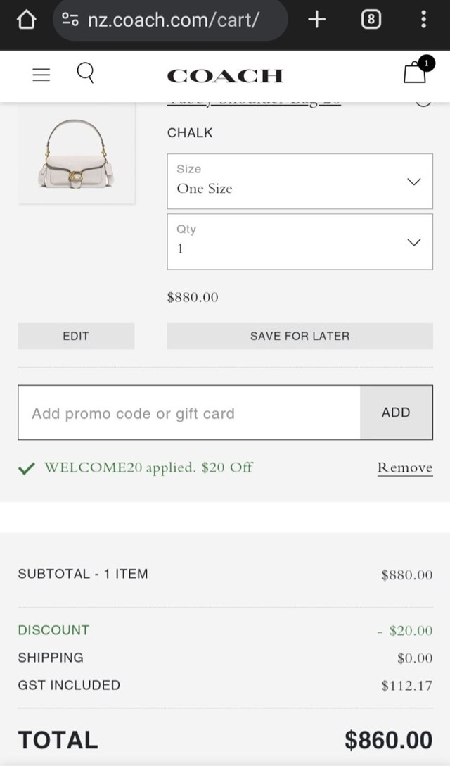 Coach Promo Codes - $20 Off | January 2025