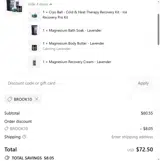 BROOK10 coupon verification screenshot