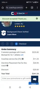 LETSGO coupon verification screenshot