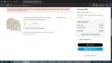 WELCOME2030 coupon verification screenshot