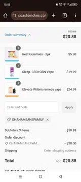 Ohanameansfamily coupon verification screenshot