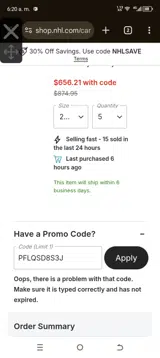 PFLQSD8S3J coupon verification screenshot