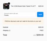 Free4u coupon verification screenshot