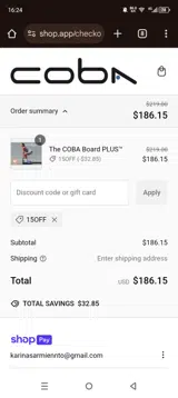 15OFF coupon verification screenshot