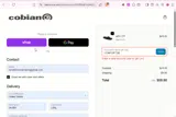 Cobian coupon verification screenshot