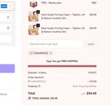 SUMMERSALE coupon verification screenshot
