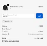 MYLIFE coupon verification screenshot