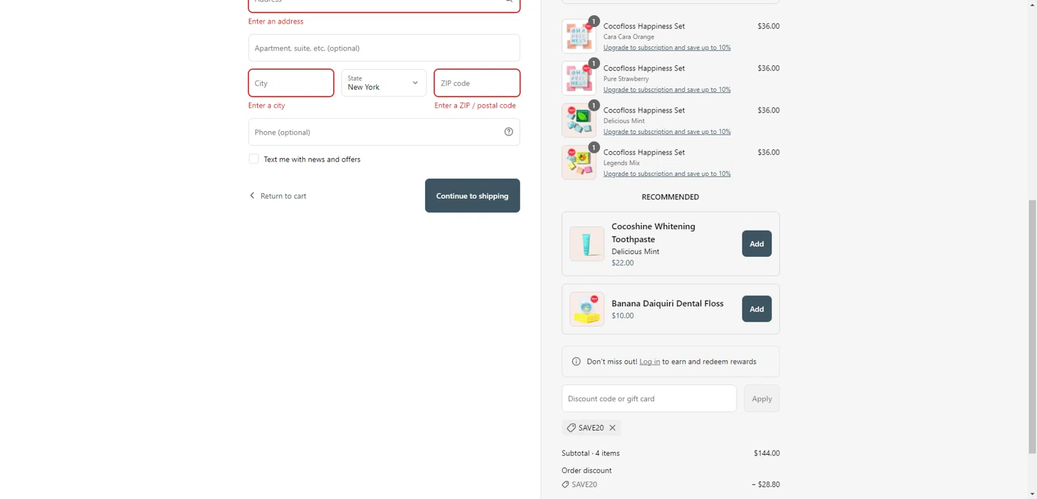 Cocolab promo code screenshot showing code SAVE20 applied at Cocolab checkout page. Uploaded by SimplyCodes community member EpicEagle816 on Jul 13, 2025