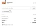 LABORDAY20 coupon verification screenshot